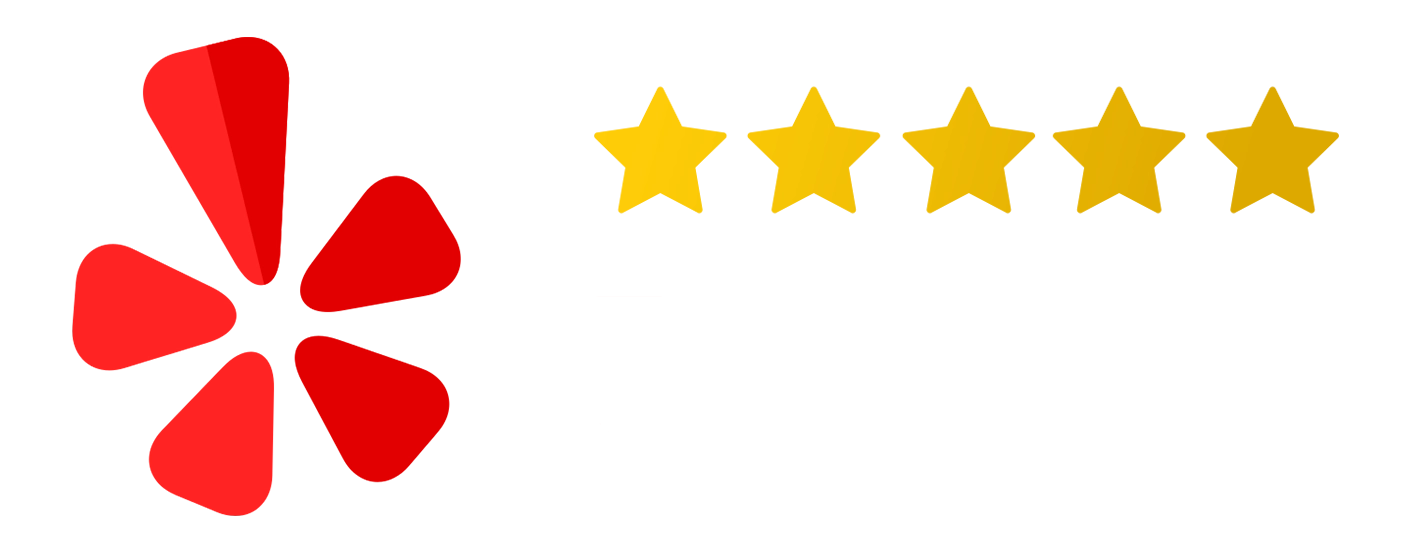 Rated 5.0 on Yelp